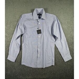 Combatant Gentlemen Men's Black Plaid M Slim Fit Button Front Shirt Size 15.5